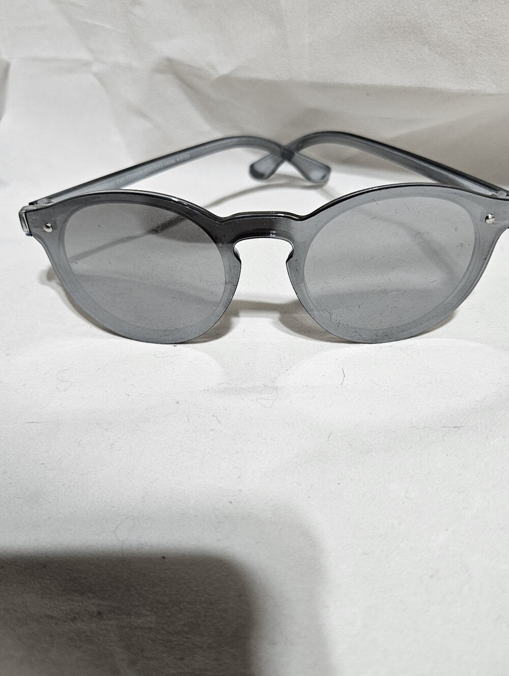 Pan Oceanic Clear Grey Round Mirrored Sunglasses ES17033
